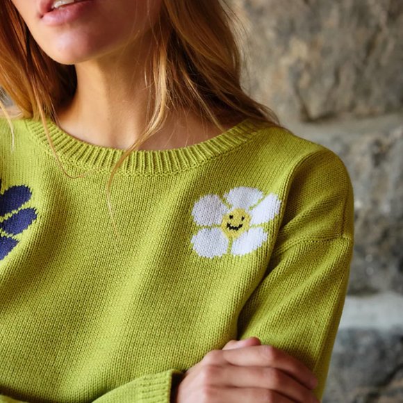 NWT Danika Green Flower Sweater Set - Picture 5 of 6